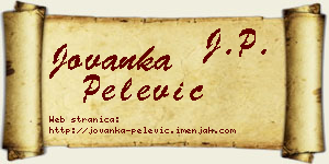 Jovanka Pelević vizit kartica